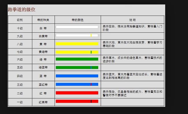 Taekwondo Level (Taekwondo Level Examination)